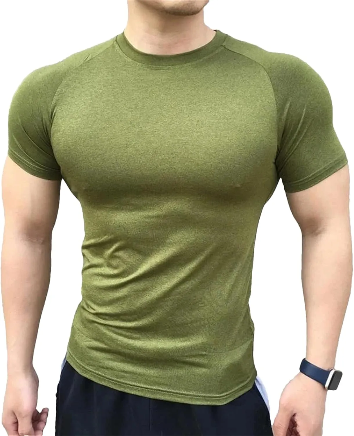 Men's Compression Gym T-Shirt, Elastic Sportswear Quick-Dry Summer