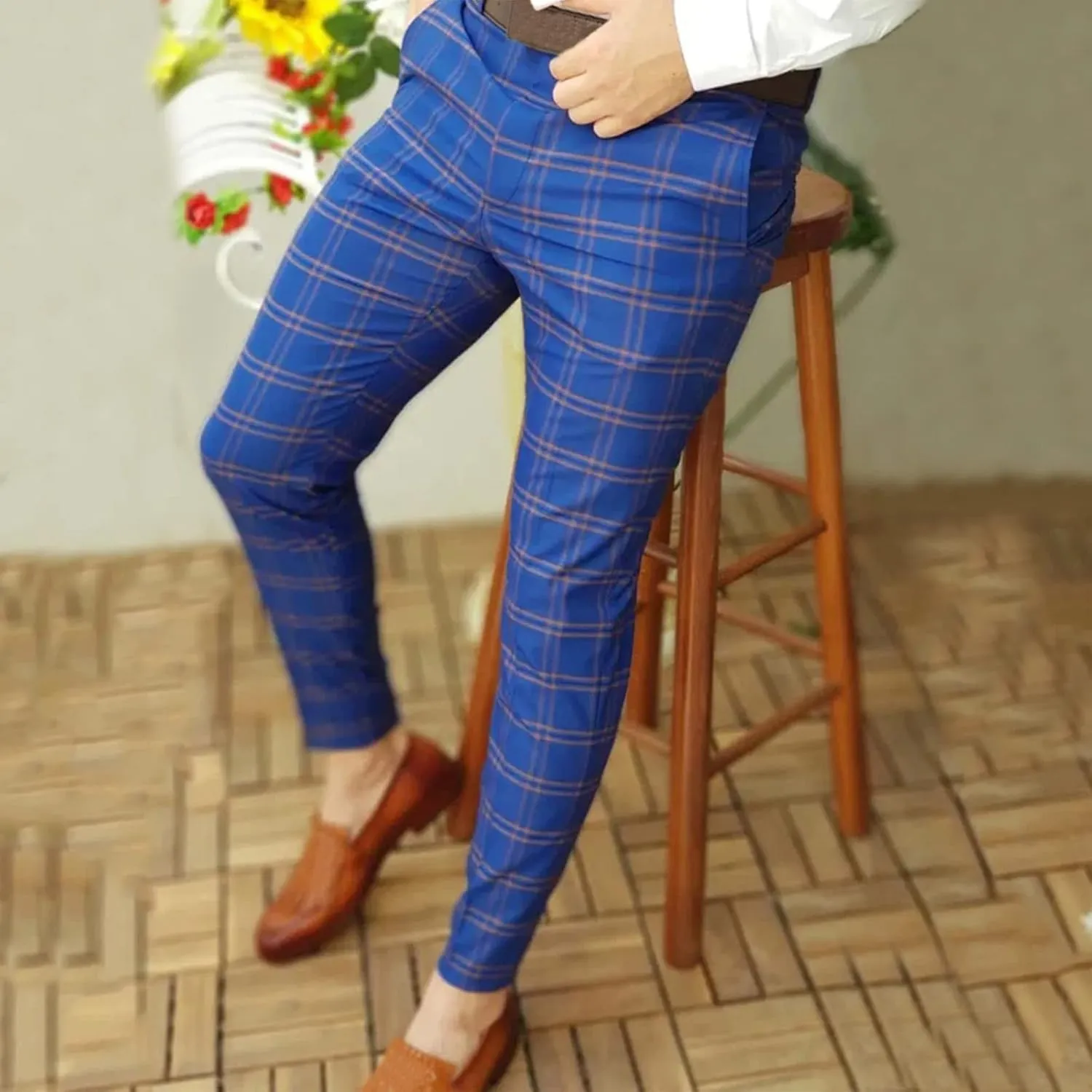 Men's Dress Pants Casual Cotton Pants Summer Casual Pants Men's Breathable Classic Business Casual Wedding Suit