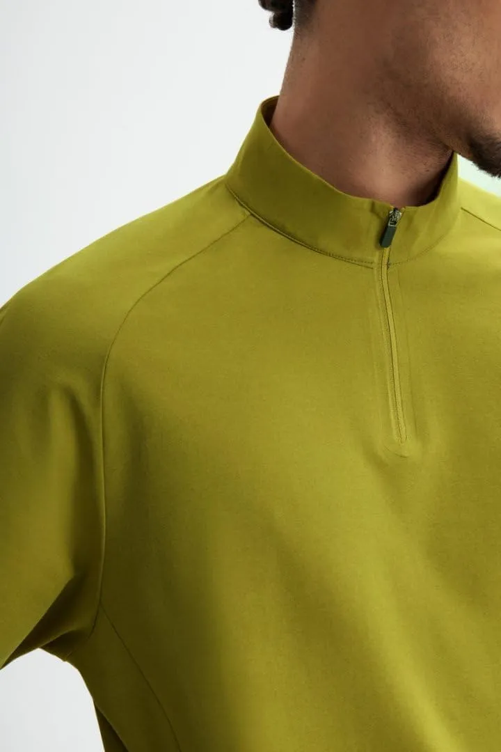 Men's Half-Zip UPF 50  Quick-Dry Workout Shirt | Moisture-Wicking, Breathable, Lightweight Cool-Touch