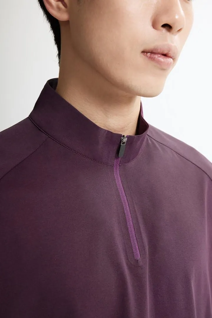 Men's Half-Zip UPF 50  Quick-Dry Workout Shirt | Moisture-Wicking, Breathable, Lightweight Cool-Touch