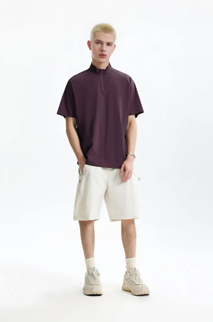 Men's Half-Zip UPF 50  Quick-Dry Workout Shirt | Moisture-Wicking, Breathable, Lightweight Cool-Touch