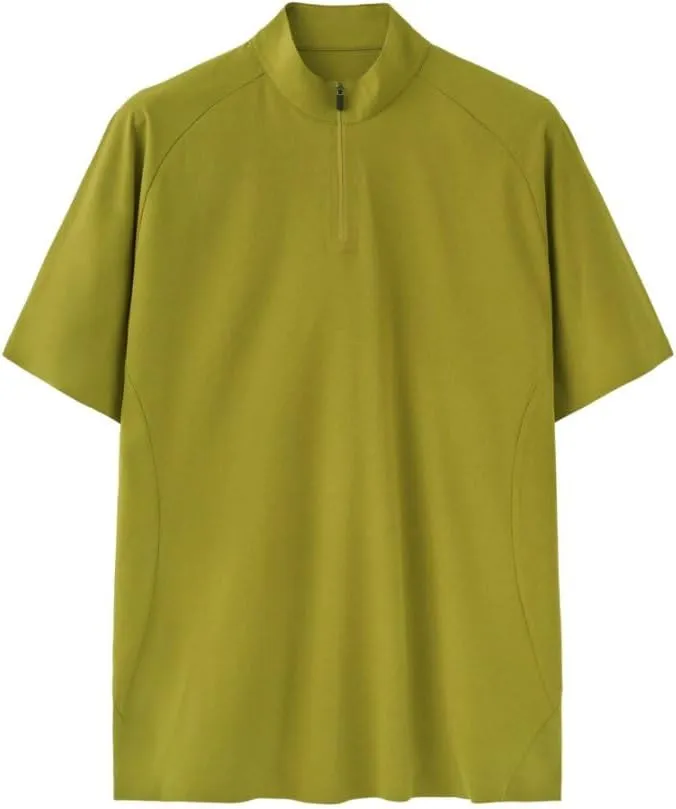 Men's Half-Zip UPF 50  Quick-Dry Workout Shirt | Moisture-Wicking, Breathable, Lightweight Cool-Touch