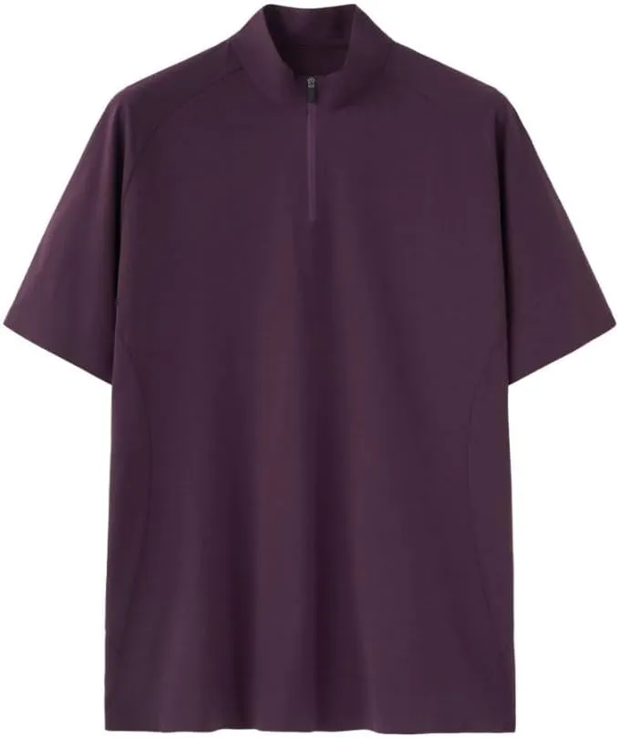 Men's Half-Zip UPF 50  Quick-Dry Workout Shirt | Moisture-Wicking, Breathable, Lightweight Cool-Touch