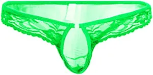 Men's Jockstraps Sexy Lace Hollow Out Mini Thong Underwear T Pants Transparent Sissy Gay Supporter Briefs Underpants