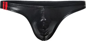 Men's Lingerie Underwear Men T Pants Nightclub Performance Imitation Leather Thong Sexy Men's Sexy Lingerie Thongs