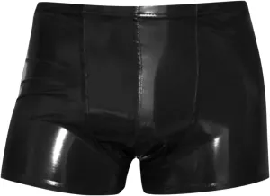 Mens Low Rise Boxer Briefs Patent Leather Underpants With Bulge Pouch Elastic Thong Sexy Underwear Briefs Jockstraps