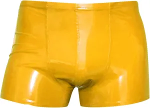 Mens Low Rise Boxer Briefs Patent Leather Underpants With Bulge Pouch Elastic Thong Sexy Underwear Briefs Jockstraps
