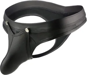Mens Patent Leather Elephant Nose Thongs Underwear Sexy Naughty Sissy Lingerie Gay Briefs Crossdresser Panties