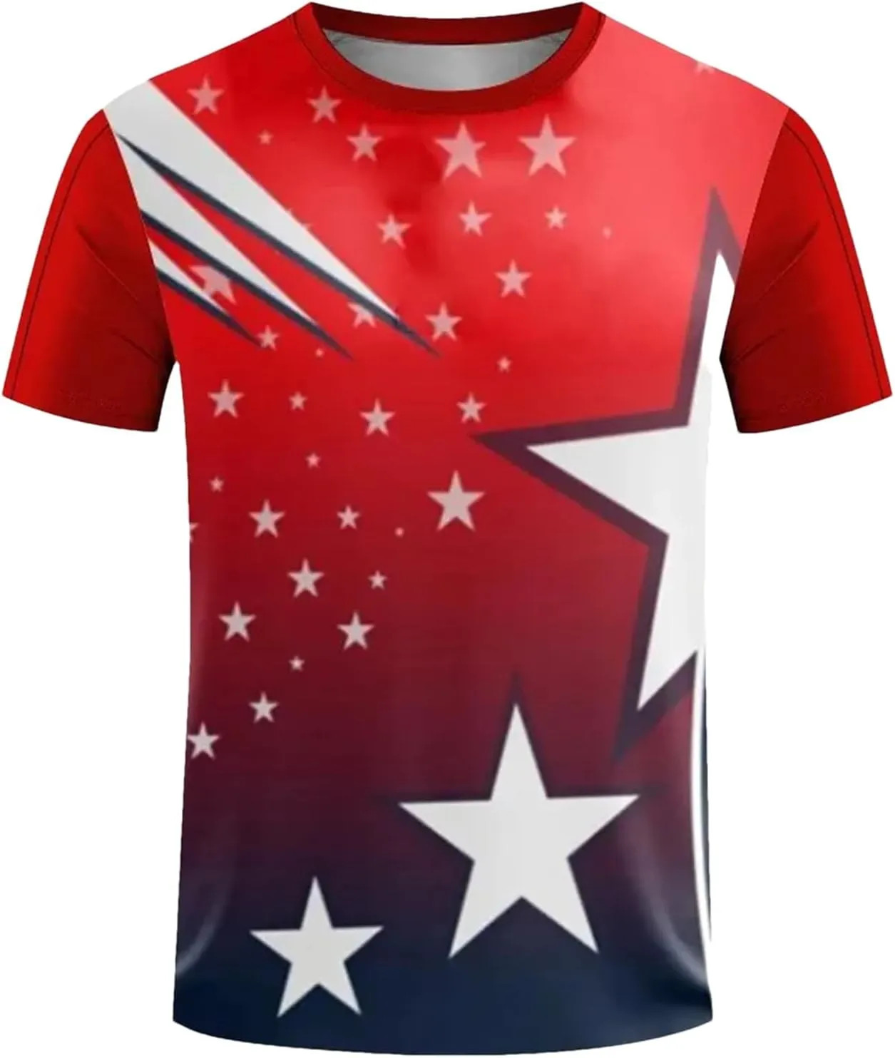 Men's Quick-Dry Badminton T-Shirt, Loose Casual Outdoor Sportswear