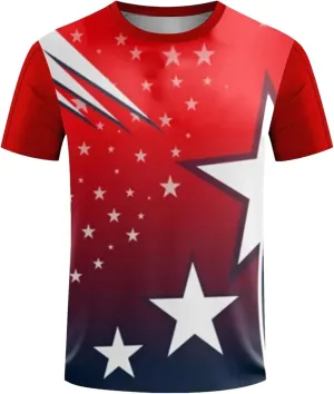 Men's Quick-Dry Badminton T-Shirt, Loose Casual Outdoor Sportswear