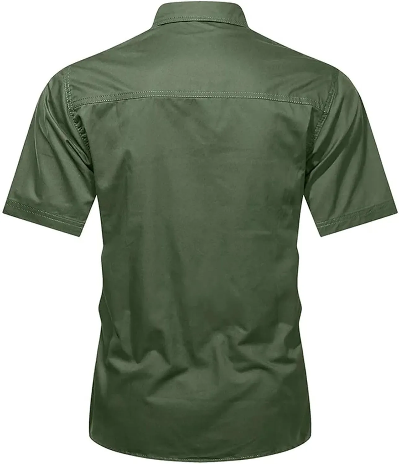 Men's Quick-Dry Cargo Shirt, Lapel Breathable Outdoor Hiking