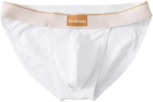 Men's Sexy Briefs Fashion Low Waist Underwear Comfort Breathable Regular Fit Male Panties Lightweight Soft Underpants