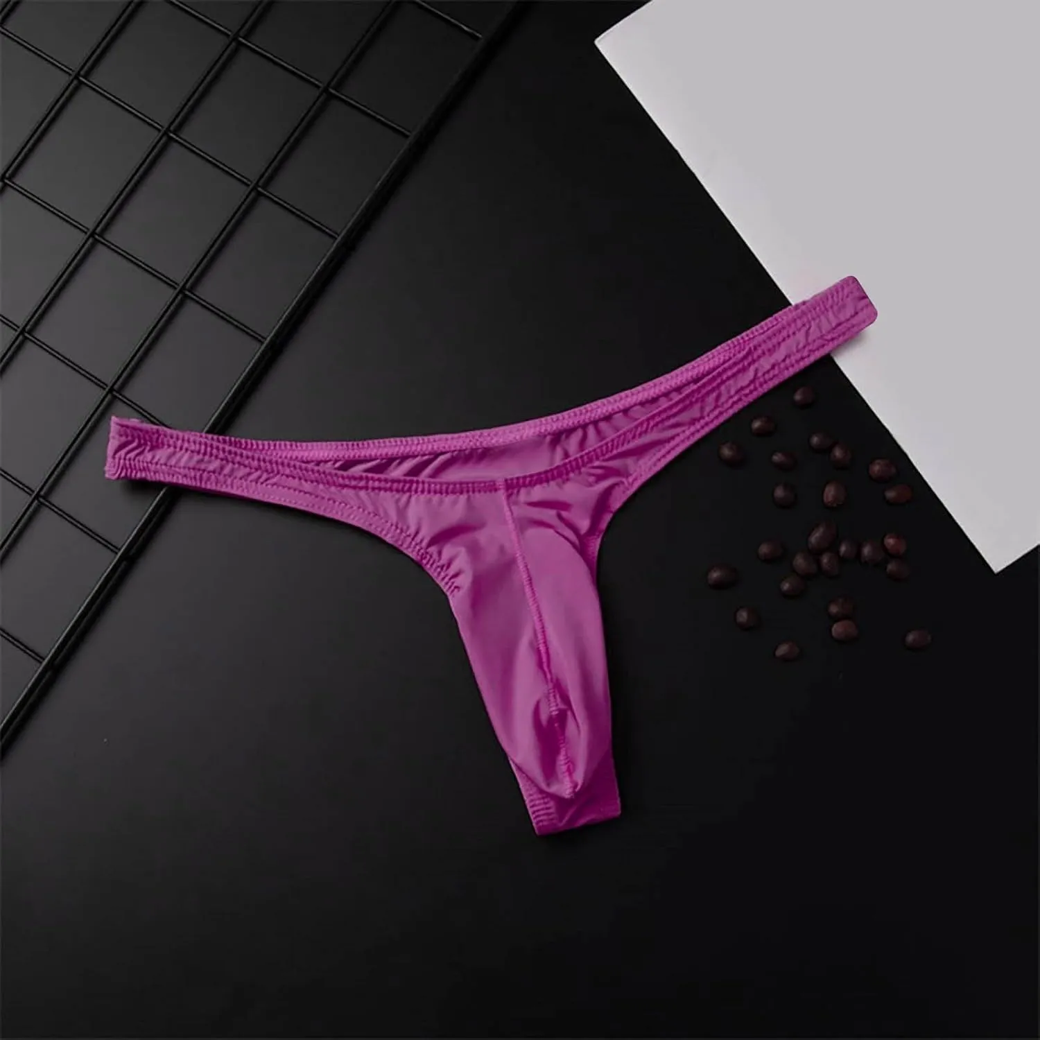 Mens Sexy Briefs Lingerie Low Waist Front Pouch G-String T-Back Thongs Hot Male Underpants Bikini Underwear