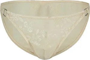 Men's Sexy Fishnet Underwear Low Rise See Through Breathable Erotic Lace Briefs Underpants
