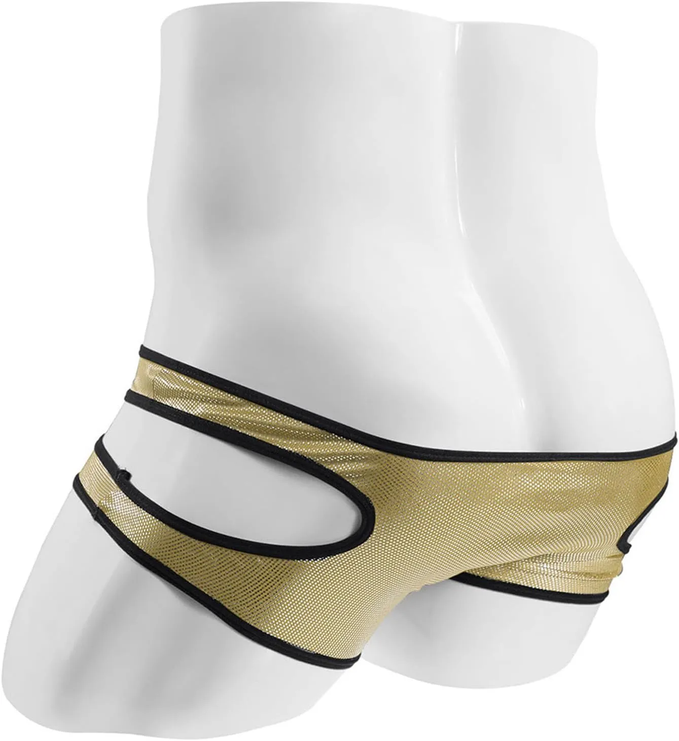 Men's Sexy G-String Thongs Elephant nose Patent Leather Hip Lifting Bikini Stretchy Erotic Soft Low Waist Lingeries