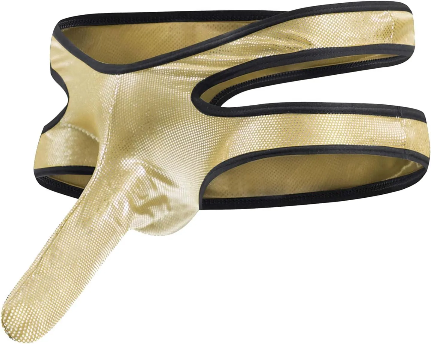 Men's Sexy G-String Thongs Elephant nose Patent Leather Hip Lifting Bikini Stretchy Erotic Soft Low Waist Lingeries
