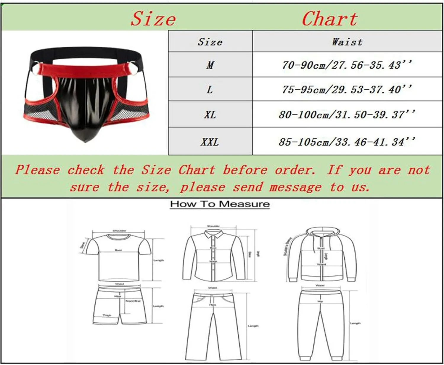 Men's Sexy Underwear Briefs Pu Leather Bikini Underwear Gay Y-Back Thongs Bulge Pouch Elastic Soft Underpants Panties