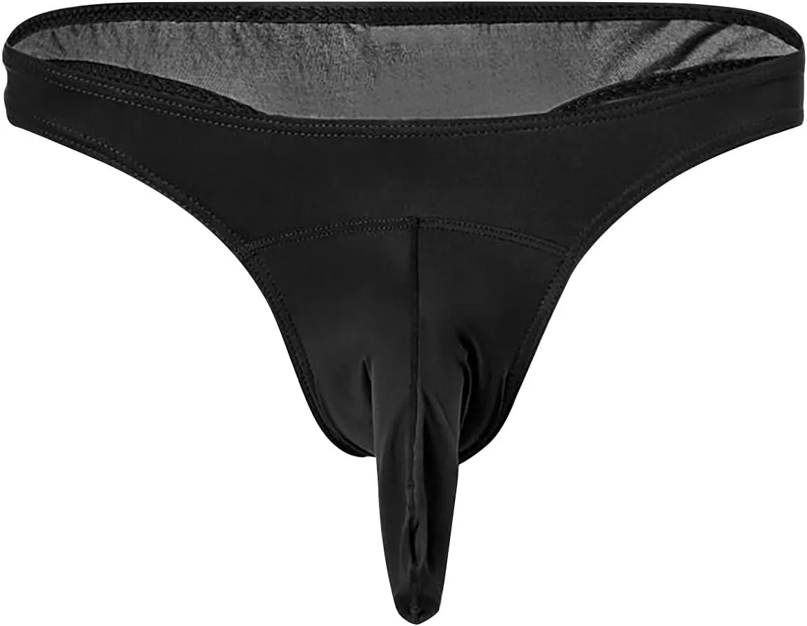 Men's Sexy Underwear Lingerie Sissy Sheer Mesh Elephant G-String Thongs Bikini Briefs Low Rise Gay Panties