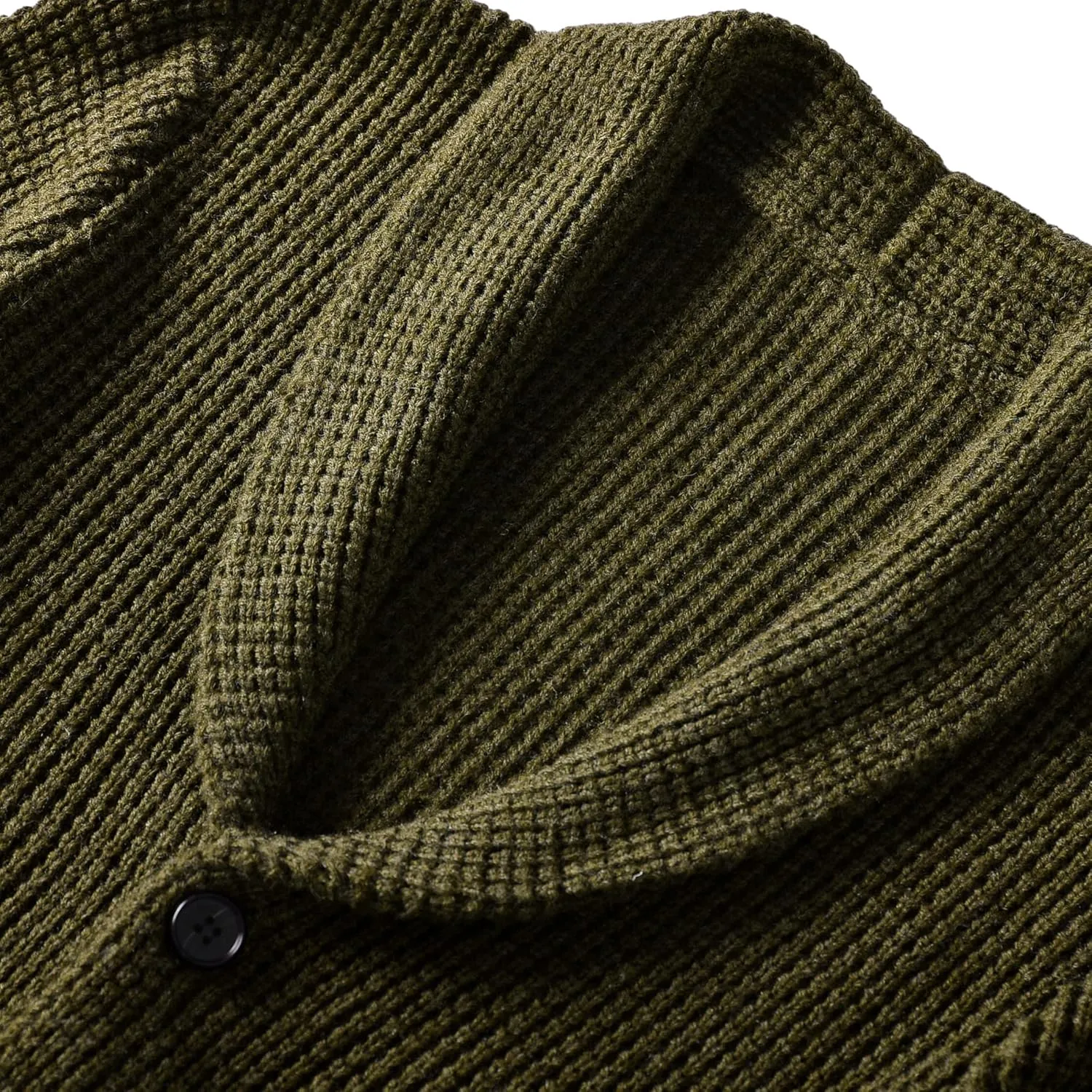Men's Shawl Collar Cardigan Sweater - Cable Knit, Button-Up, Merino Wool - A Modern Classic That Never Goes Out of Style