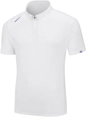 Men's Short Sleeves Quarter Zip Shirts Summer Quick Dry Sport T Shirt Plus Size Casual Tops