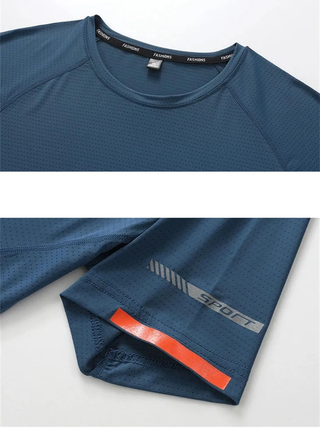 Men's Short Sleeves Quick Dry Running Sports T-Shirts 2025 Summer Lightweight Stretchy Top Tees
