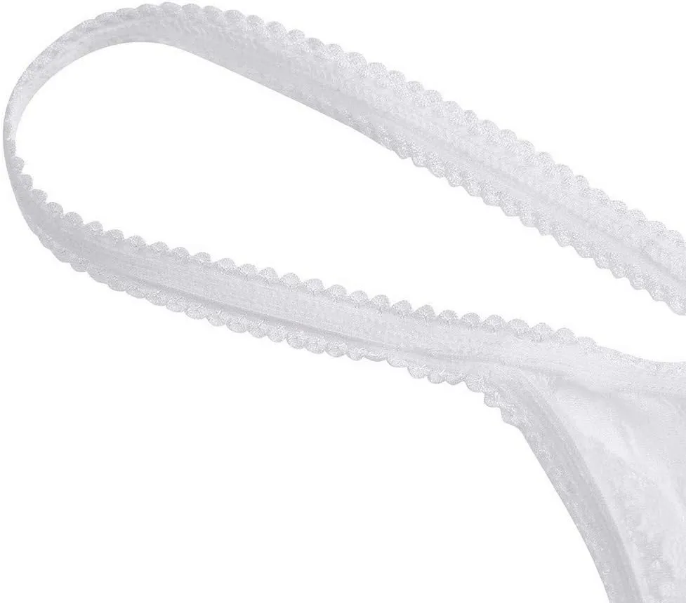 Men's Sissy Pouch Lace G-String Thongs Panties Sheer T-Back Briefs Underwear Nightwear Lingerie Underwear