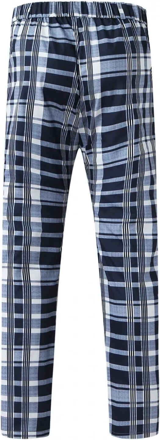Men's Striped Dress Pants Slim Fit Stretch Checks Pattern Chino Business Trousers Plaid Slant Pocket Tapered Pants S-3XL