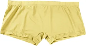Men's Thong Underwear G-Strings Silk Bikini Underwear Pouch Athletic Panties Briefs Underwear Men's Lingerie Yellow