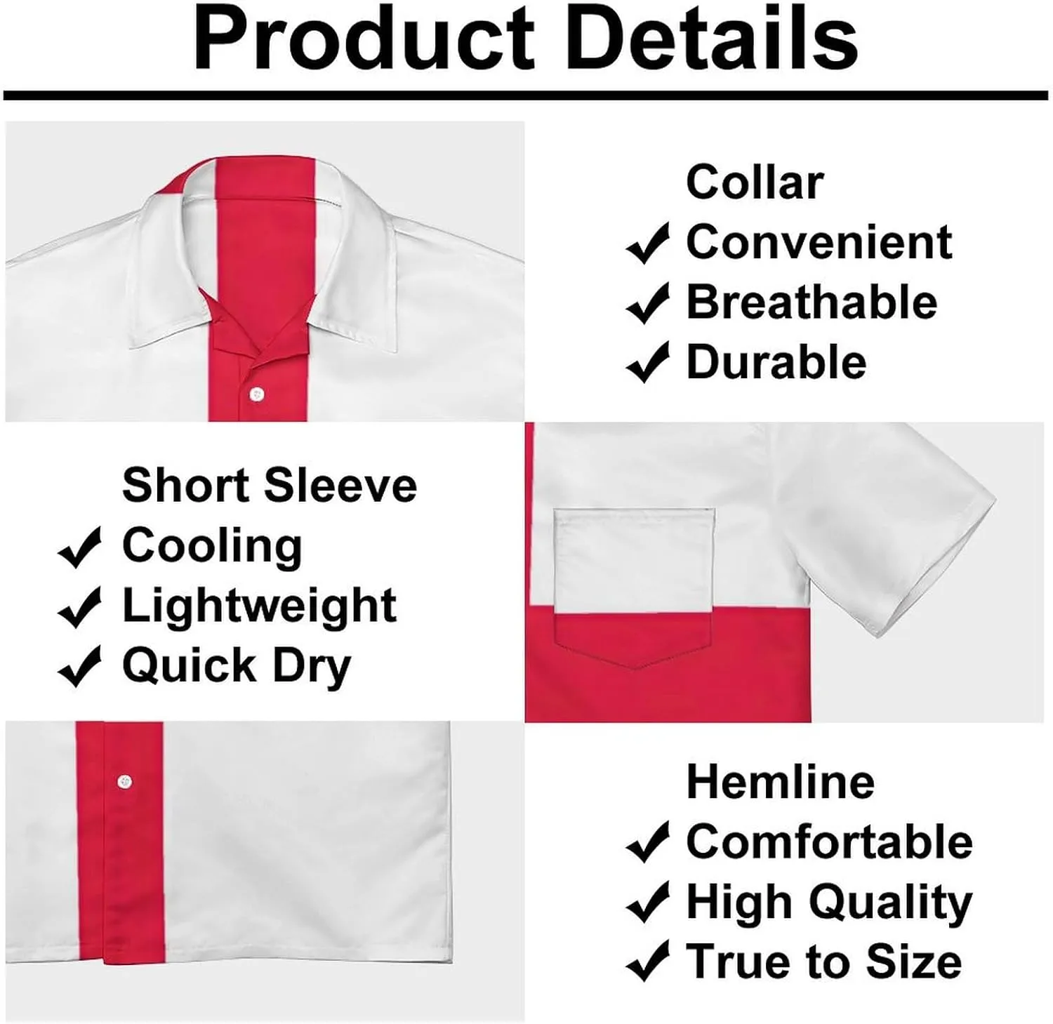 Men's Top Loose Turn Collar Short Sleeve Button Down Shirts Casual Shirt Blouses with Pocket