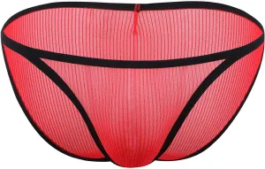 Mens Underwear Sexy Briefs Lightweight Breathable Bulge Pouch G-String T-Back Thong Gay Panties Sissy Underpants
