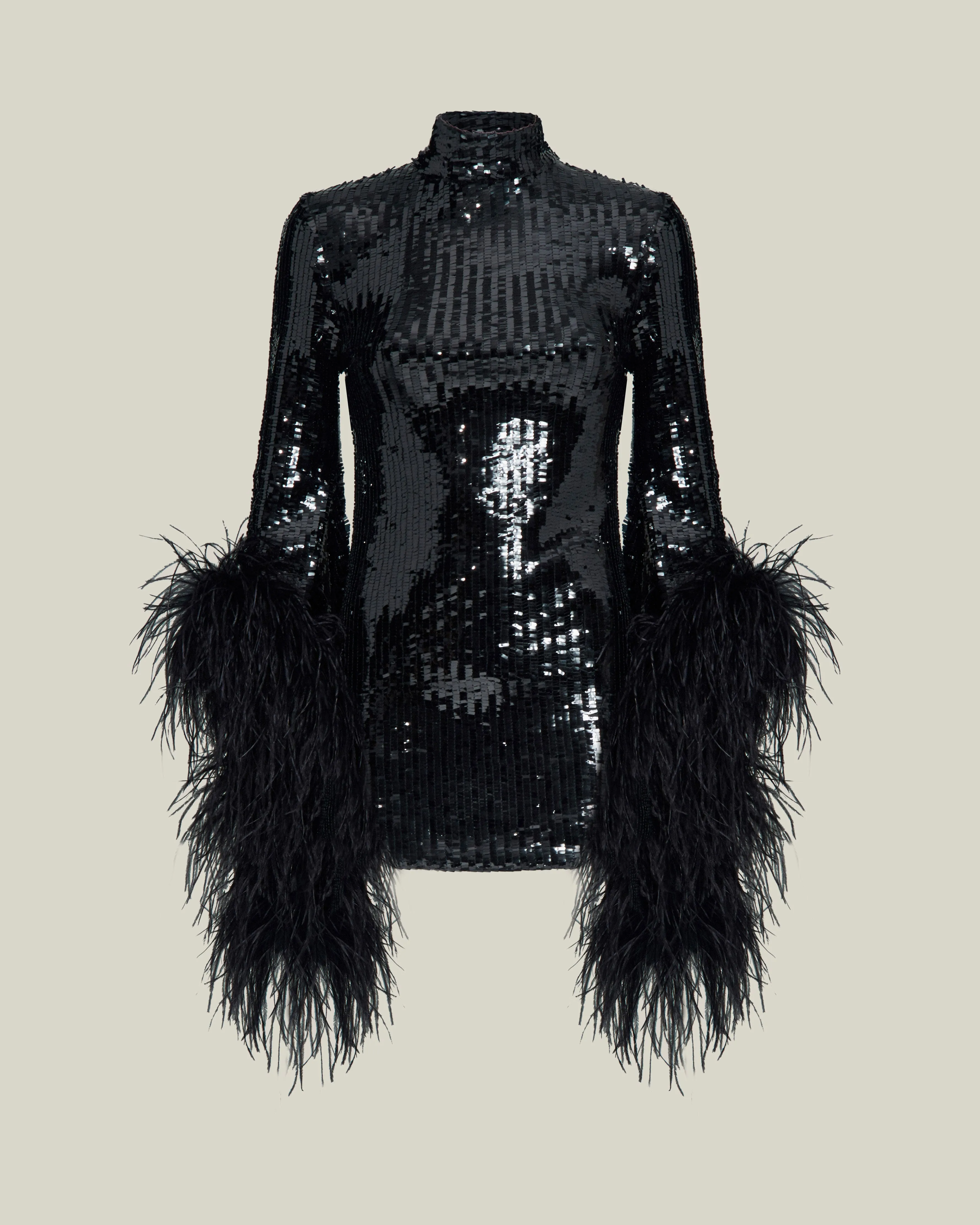 Mini Del Rio Disco Dress in Black