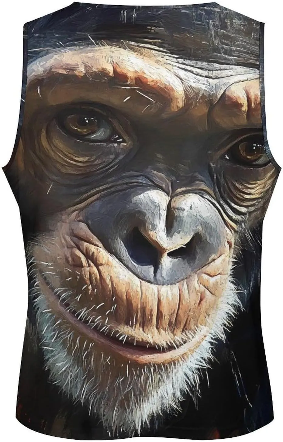Monkey Face Men's Activewear Tank Tops Gym Sleeveless Muscle T Shirts Workout Tees Vest