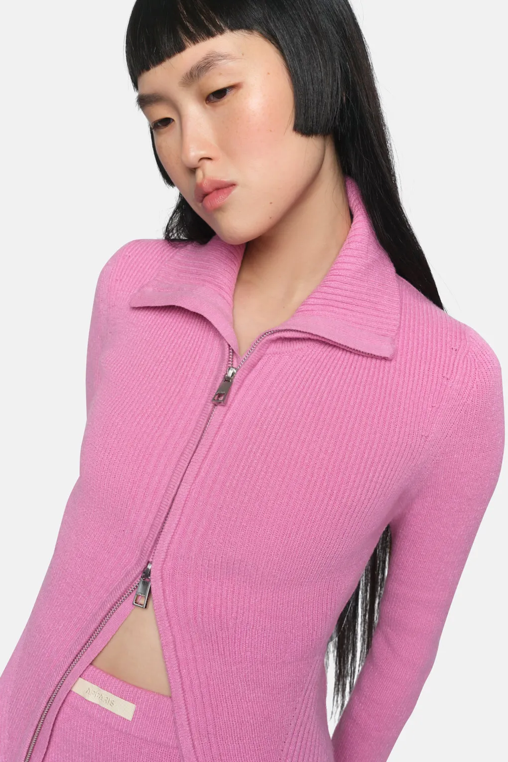 Nova Orchid Zip-Up Cardigan