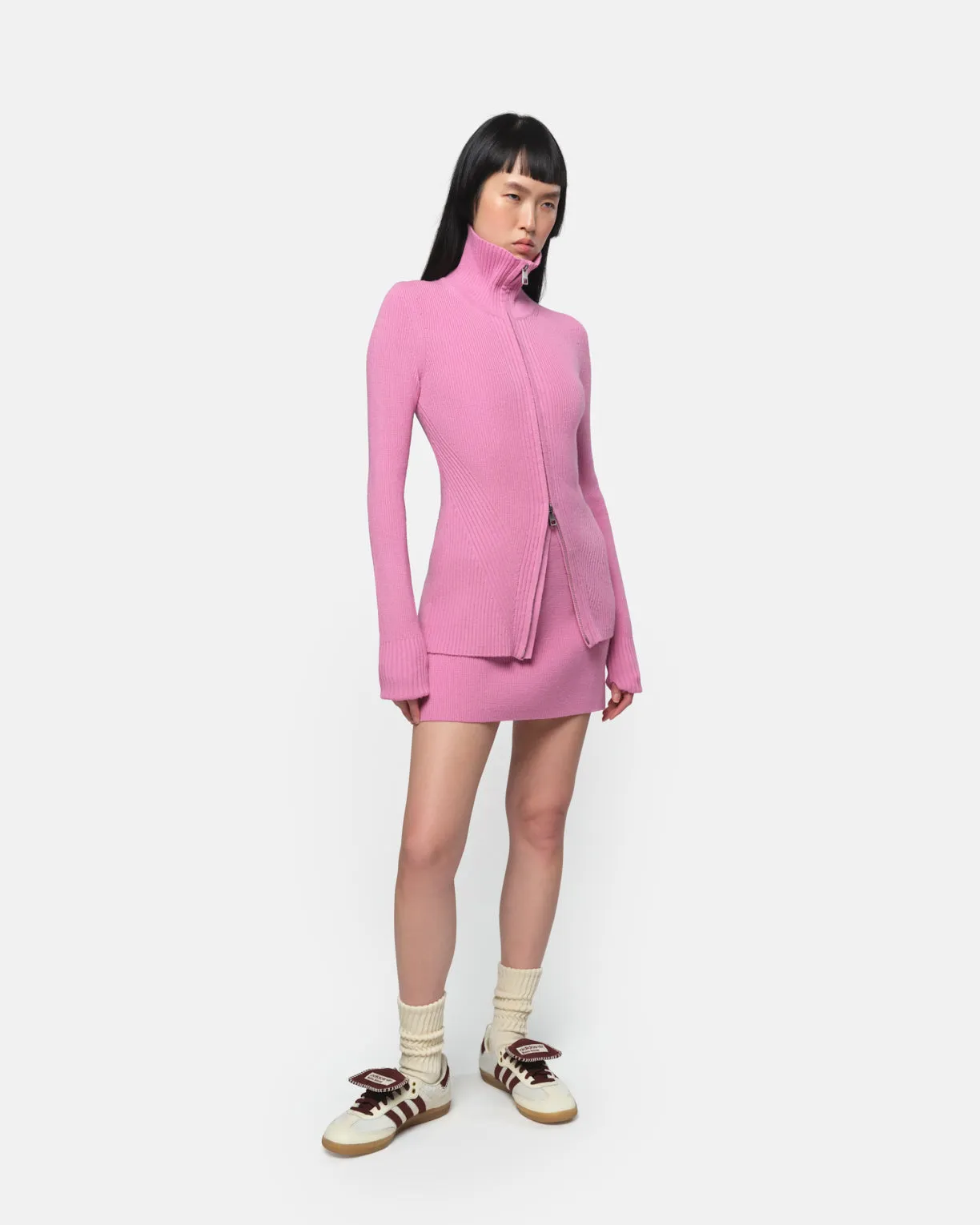 Nova Orchid Zip-Up Cardigan