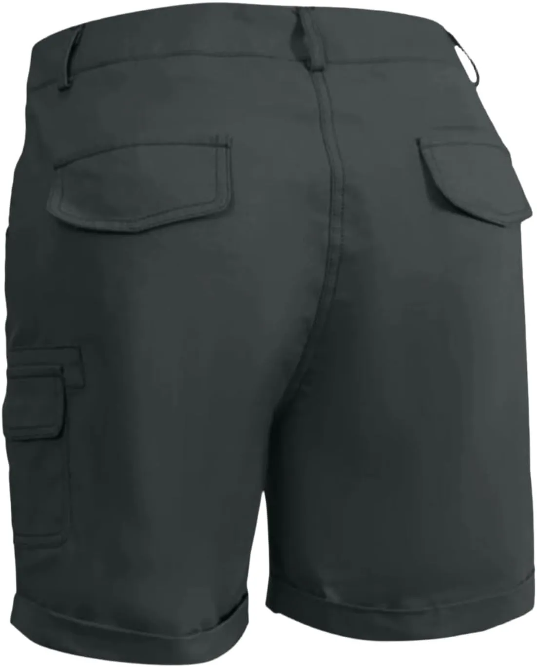 Outdoor Cargo Shorts Women Knee Length High Waisted Hiking Shorts with Pockets Casual Summer Trendy Denim Outfits
