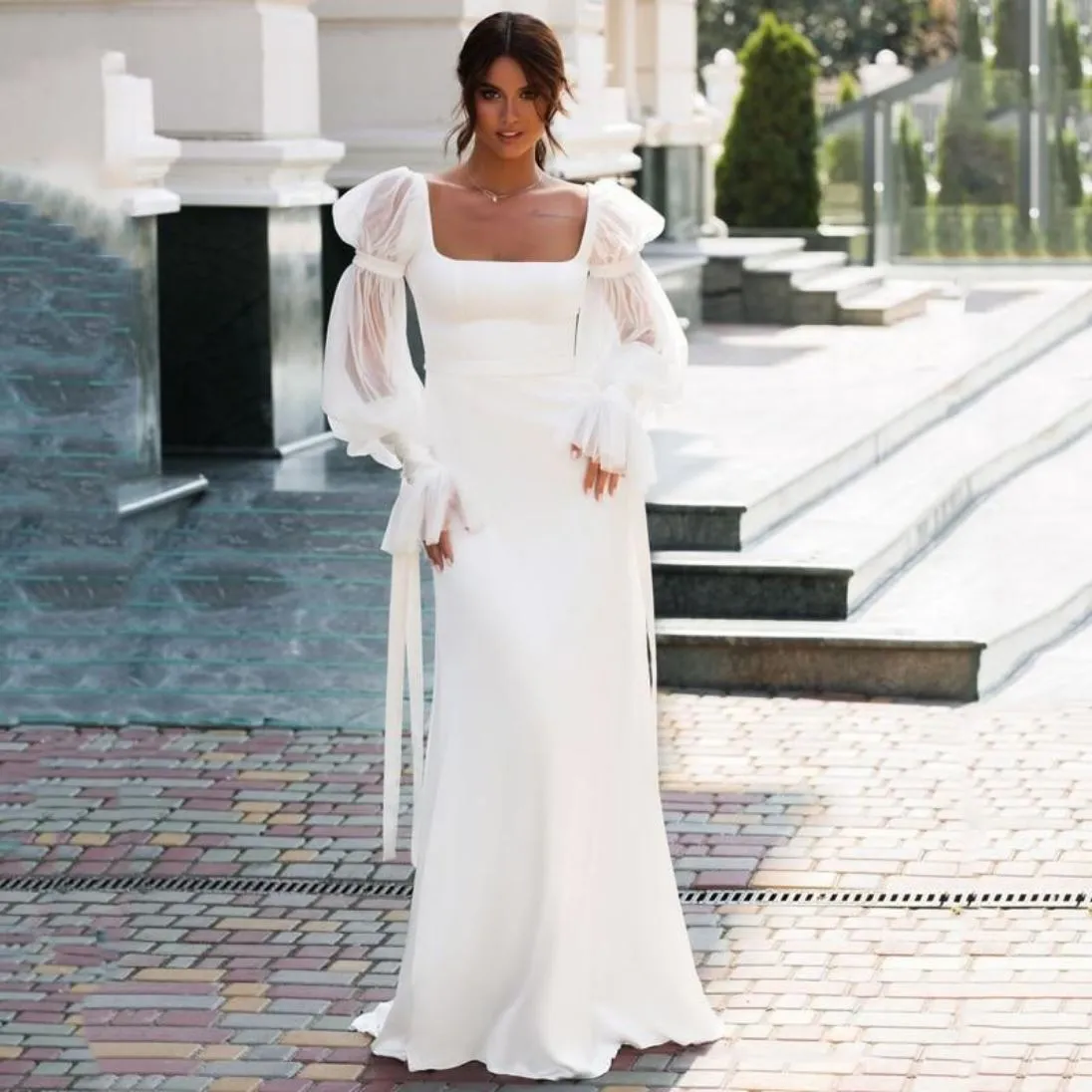 Puff Sleeve Mermaid Modesty