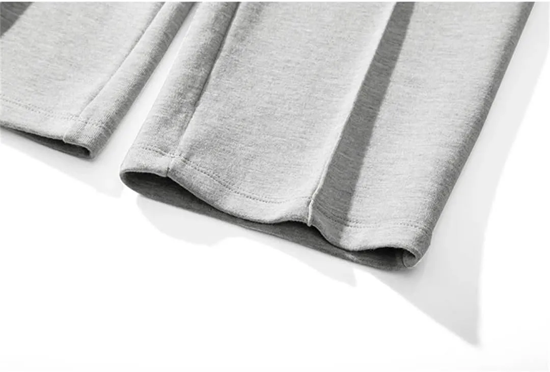 Pulcykp Men Straight Sweatpants Loose Casual Harem Pants Streetwear Sport Trousers Solid Joggers Pants