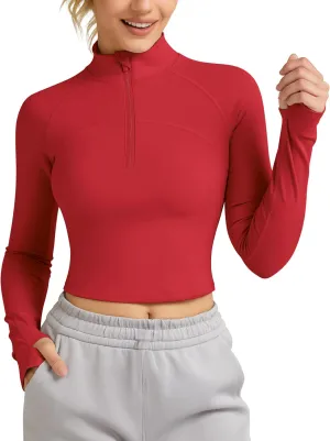 QUEENIEKE Hooded Workout Jacket for Women - Zip Up Athletic Running BBL Jacket Croped Tops with Back Mesh Vent & Thumb Holes