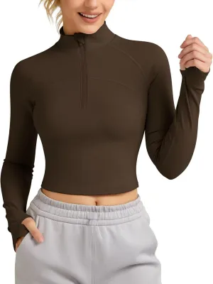 QUEENIEKE Hooded Workout Jacket for Women - Zip Up Athletic Running BBL Jacket Croped Tops with Back Mesh Vent & Thumb Holes