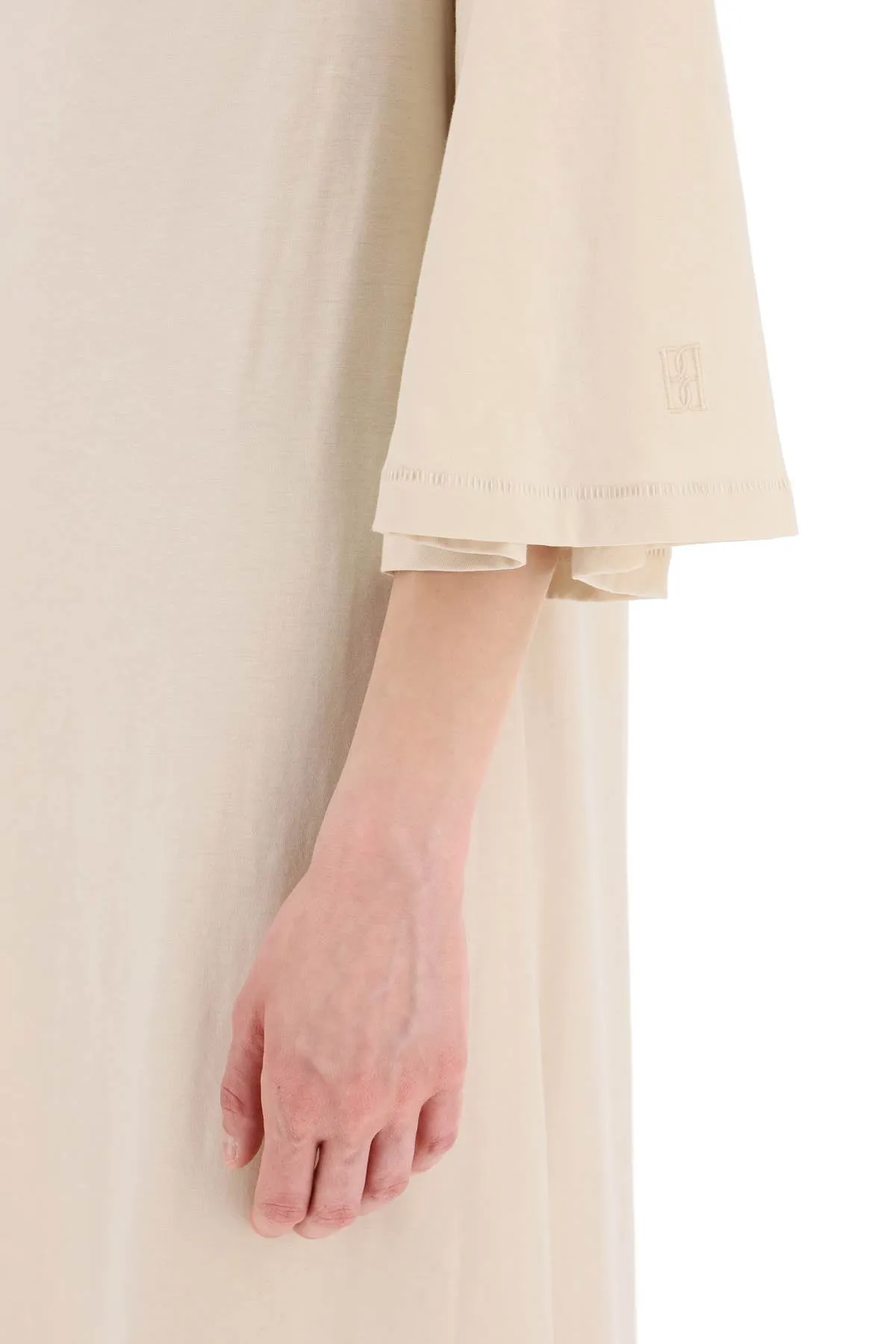 "yalia maxi dress in jersey Q72365005 OYSTER GRAY