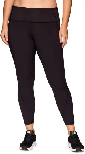 RBX Active Plus Size Leggings for Women, Squat Proof Full Length Workout Tights High Waist Running Yoga Legging with Pockets