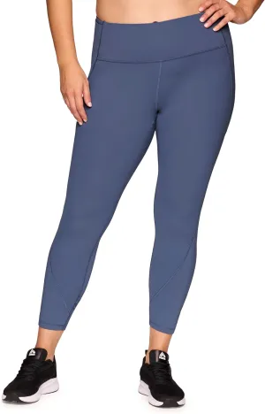 RBX Active Plus Size Leggings for Women, Squat Proof Full Length Workout Tights High Waist Running Yoga Legging with Pockets