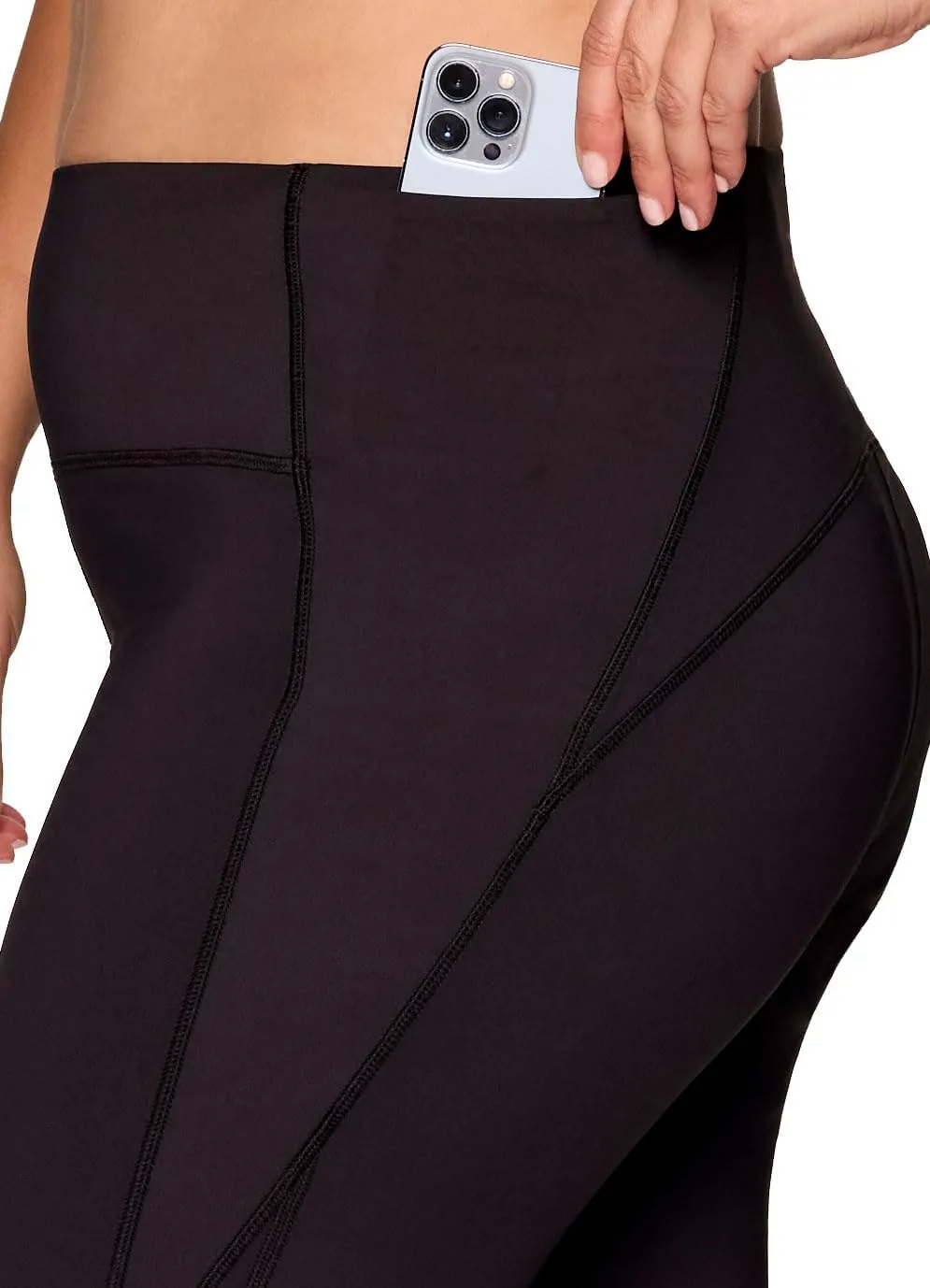 RBX Active Plus Size Leggings for Women, Squat Proof Full Length Workout Tights High Waist Running Yoga Legging with Pockets