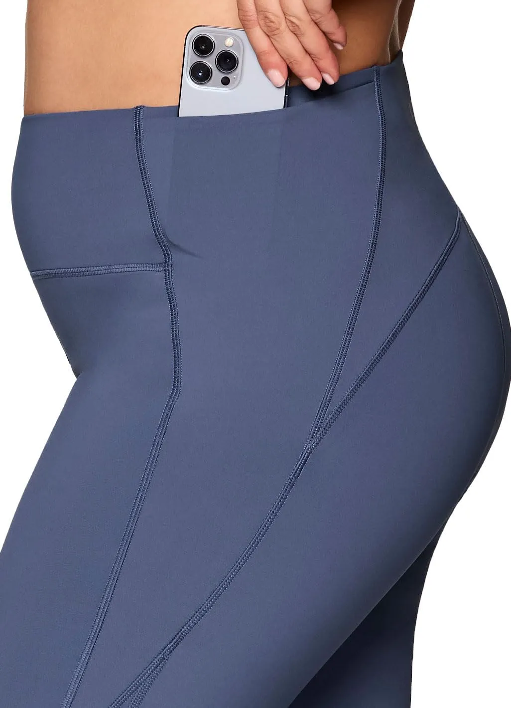 RBX Active Plus Size Leggings for Women, Squat Proof Full Length Workout Tights High Waist Running Yoga Legging with Pockets