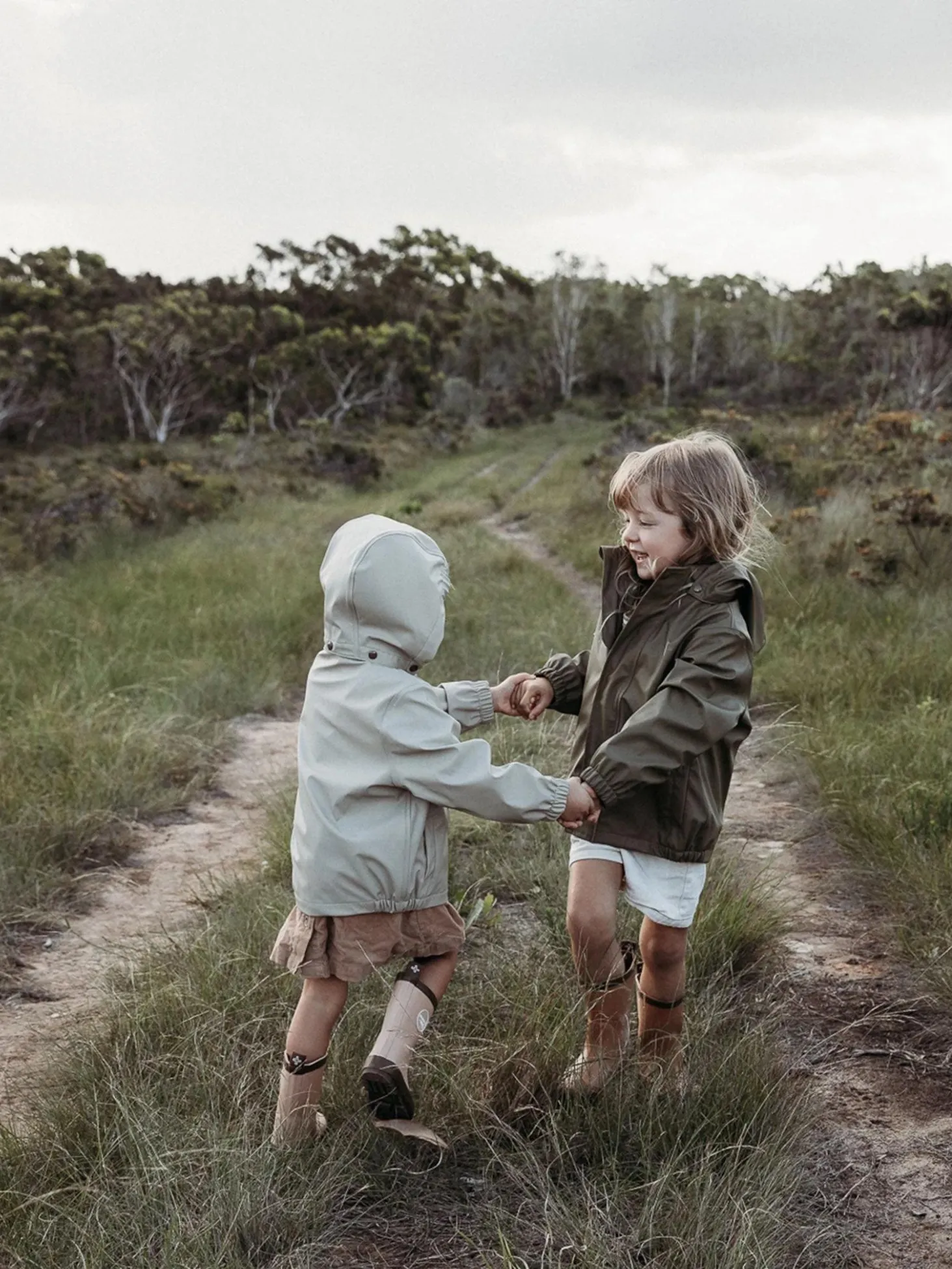 Recycled Rain Jacket  Tan