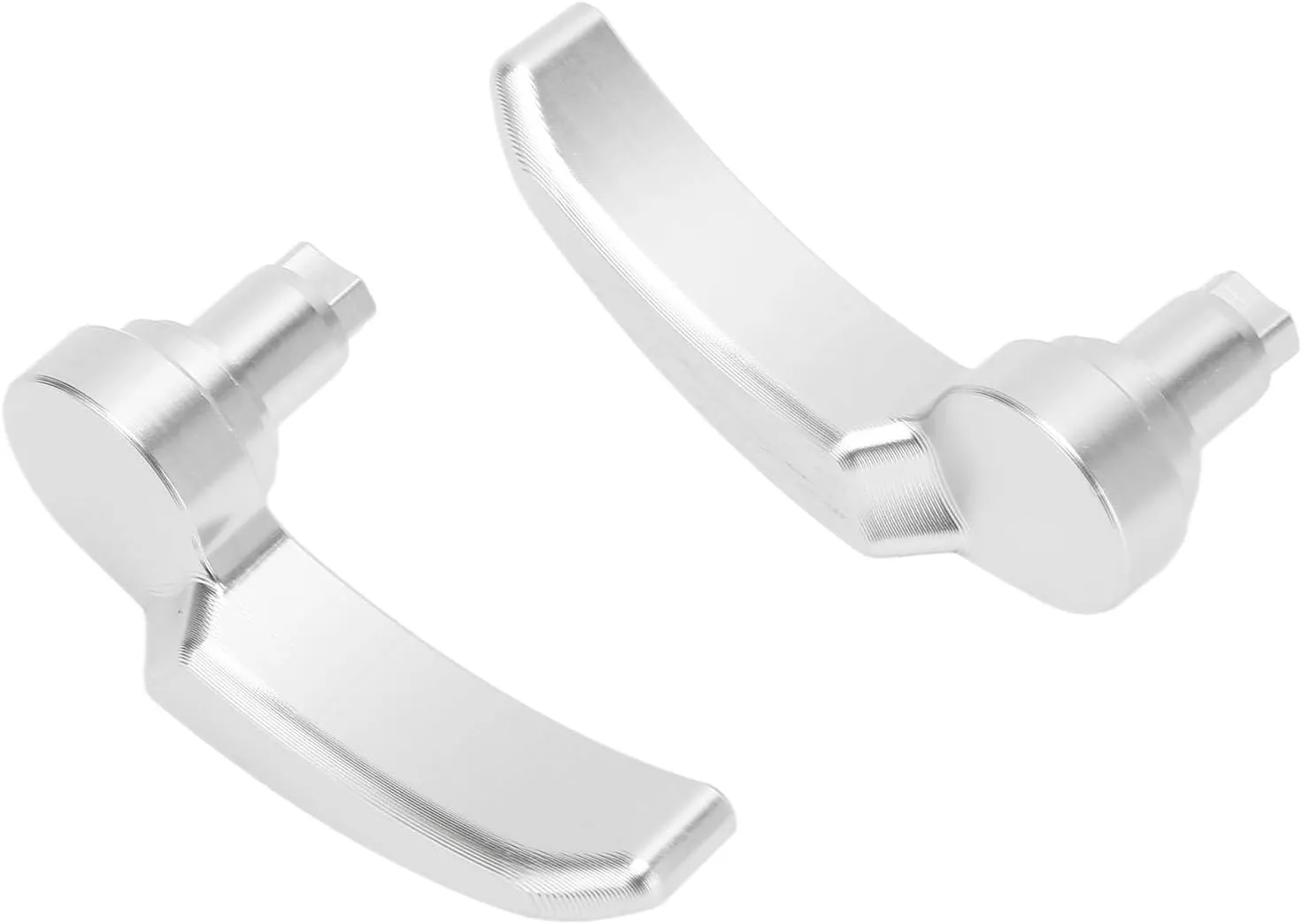 Saddlebag Latch Kit,1 Pair Saddlebag Latch Kit Anodized Finish Saddle Bag Lifter for Ultra Limited FLHR FLHT FLHX FLHTK 2014 to 2023 (Silver)