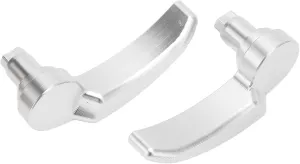 Saddlebag Latch Kit,1 Pair Saddlebag Latch Kit Anodized Finish Saddle Bag Lifter for Ultra Limited FLHR FLHT FLHX FLHTK 2014 to 2023 (Silver)