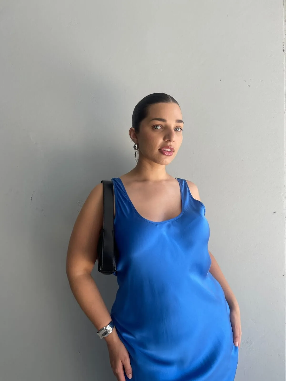 Scoop Neck Dress - Wave