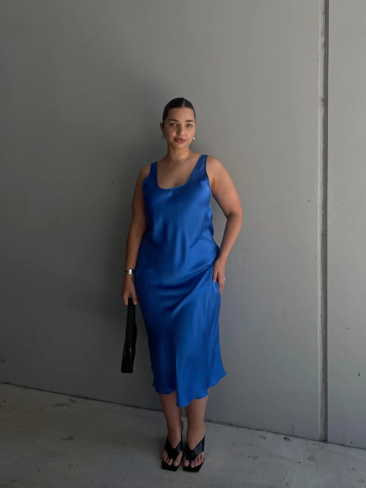 Scoop Neck Dress - Wave