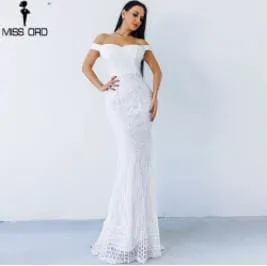Sexy Bra Party Dress Sequin Maxi Dress